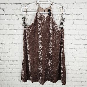 DESIGN LAB LORD & TAYLOR | crushed velvet A-line mini dress